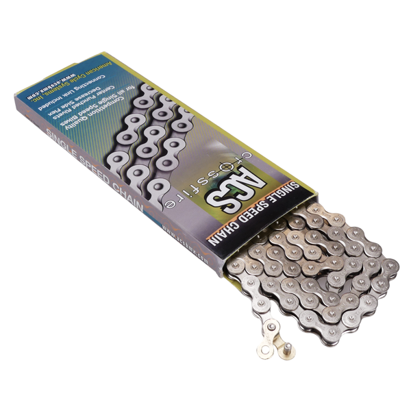  ACS - Crossfire - Chain - Single Speed -106 Links - 3/32" - BMX - Nickel