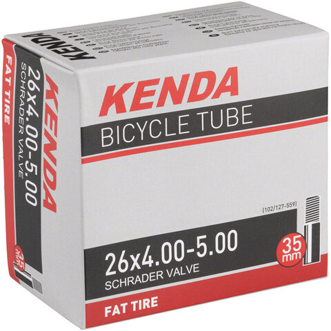 Bicycle Inner Tube - 26" x 4.0" - 5.0" - Schrader Valve: 35mm - Kenda