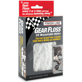 Finish Line Finish Line Gear Floss Microfiber Drivetrain Cleaning Floss (20 pack)