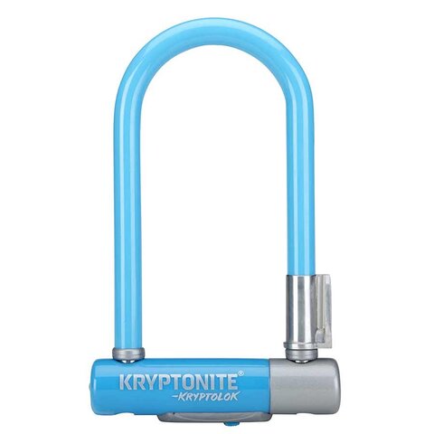 Kryptonite, Kryptolok Mini-7 (DD), U-Lock, Key, 83x178mm, 3.25''x7'', Thickness in mm: 13mm, Blue
