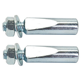 CYCLISTS Cyclists Choice 9.5mm Crank Cotter Pins (PAIR) SILVER