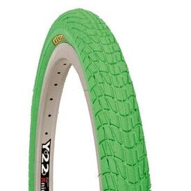 Kenda Kenda 20" X 1.95" Kontact K841 BMX street tire ALL GREEN w/ YELLOW HOT PATCH