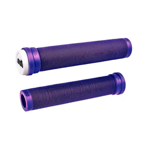 ODI BMX Attack SX Longneck open end BMX flangeless bicycle grips with bar ends 160mm IRIDESCENT PURPLE