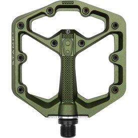 Crankbrothers Crankbrothers - Stamp 7 - Pedals - Platform - Aluminum - 9/16" - Dark Green - Small