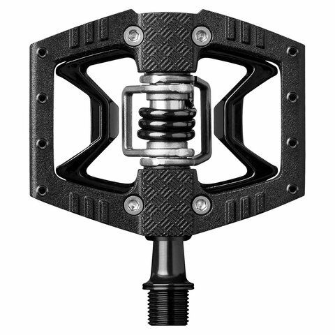 Crankbrothers Doubleshot 3 Flat/Clip Hybrid Pedal 9/16" Black & Black / Black Spring w/ Pins