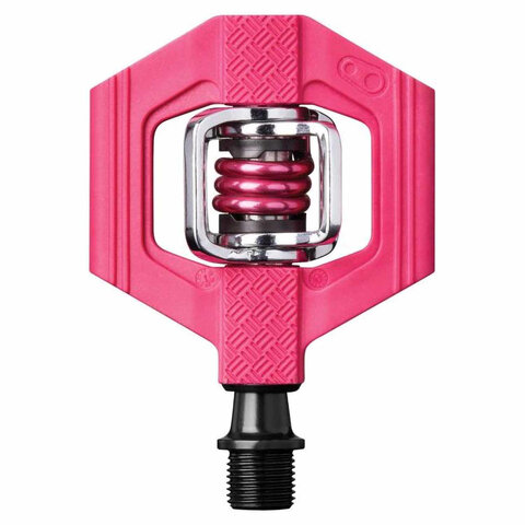 Crank Brothers - Candy 1 - Pedals - Dual Sided Clipless - Composite - 9/16" -  Pink / Pink Spring