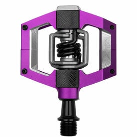 Crankbrothers Crank Brothers - Mallet Trail - Pedals - Dual Sided Clipless with Platform - Aluminum - 9/16" - Purple / Black Spring