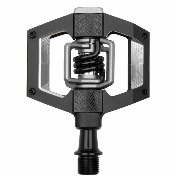 Crankbrothers Crank Brothers - Mallet Trail - Pedals - Dual Sided Clipless with Platform - Aluminum - 9/16" - Black / Black Spring