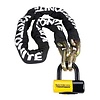 Kryptonite, New York Fahgettaboudit Chain, Chain Lock, Key, 14mm thick, 150cm, 4.9' long - BLACK