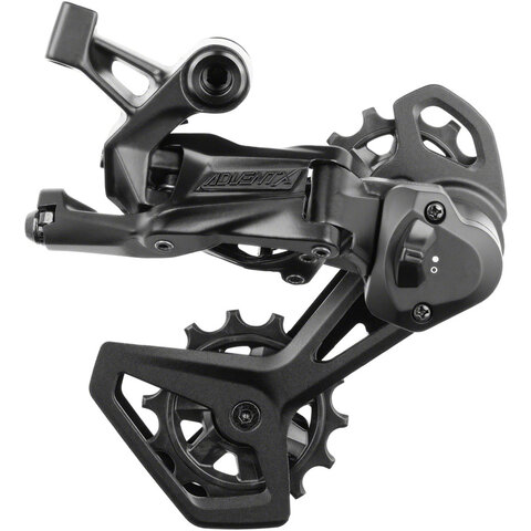microSHIFT ADVENT X V2 Rear Derailleur - 10-Speed, Medium Cage, Clutch, ADVENT X and Sword Compatible, Black, Ver. 2
