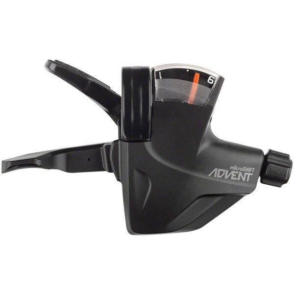microSHIFT microSHIFT ADVENT Quick Trigger Pro Right Shifter - 1x9 Speed, Gear Indicator, Black, ADVENT Compatible Only