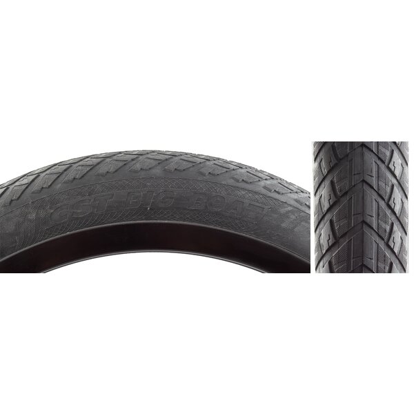 CST Cheng Shin CST 26" X 4.00" BIG BOAT Fat Bicycle Tire, Wire Bead - BLACK