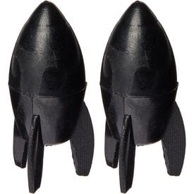 Trik Topz Trik Topz Rocket Bicycle PRESTA Valve Caps (pair) - BLACK