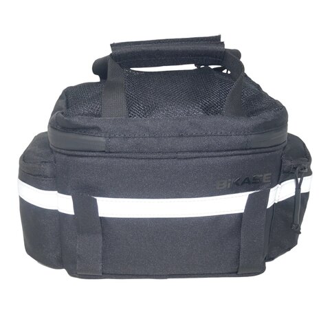 BiKASE Kool Pak Insulated Trunk/Handlebar Bag - 13" x 5" x 7" - BLACK