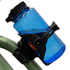 BiKASE Bicycle "Any Size" Water Bottle Cage, ABC Cage with Anywhere Cage Strap Adapter - BLACK
