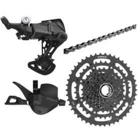 Shimano Shimano Cues U4000 9-Speed Bicycle Drivetrain Kit (Derailleur, Shifter, Chain, Cassette)