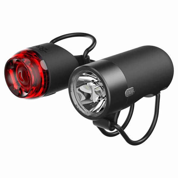 Knog Knog Plug Rechargeable LED Bicycle Light Set (Front & Rear) BLACK