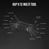 Lezyne RAP II - 12 Bicycle Multi Tool -  BLACK