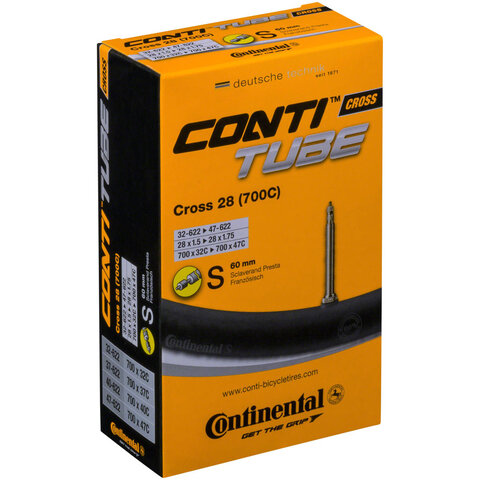 Bicycle Inner Tube - 700c x 32 - 47 mm - Presta Valve:  60mm - Continental