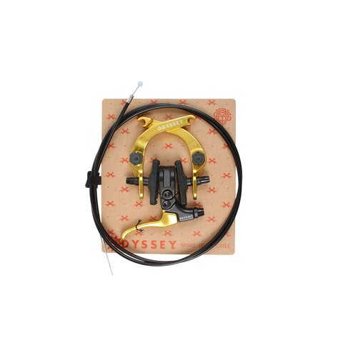 Odyssey Evolver 2.5 Brakeset (U-brake, Monolever, Linear Slic Cable) - REAR - GOLD ANODIZED