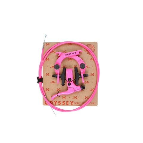 Odyssey Evolver 2.5 Brakeset (U-brake, Monolever, Linear Slic Cable) - REAR - HOT PINK