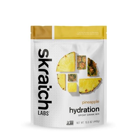 Skratch Hydration Sport Drink Mix, Pineapple, 440g, 20-Serving Resealable Bag