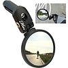 Hafny HF-M853-FR03 Alloy Bar End Bicycle Mirror (Stainless Steel Lens) - Left OR Right - BLACK