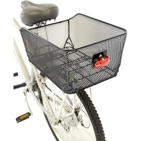 AXIOM GEAR Axiom REAR Quick Release Metal Mesh Bicycle Market Basket - BLACK