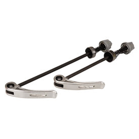 Unbranded Quick release bicycle axle skewer set (FRONT & REAR) - SILVER