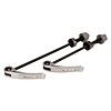 Quick release bicycle axle skewer set (FRONT & REAR) - SILVER