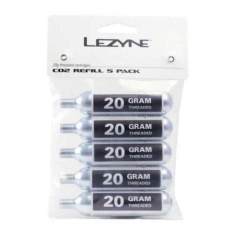 Lezyne 20G CO2 Threaded Cartridge (5 PACK)