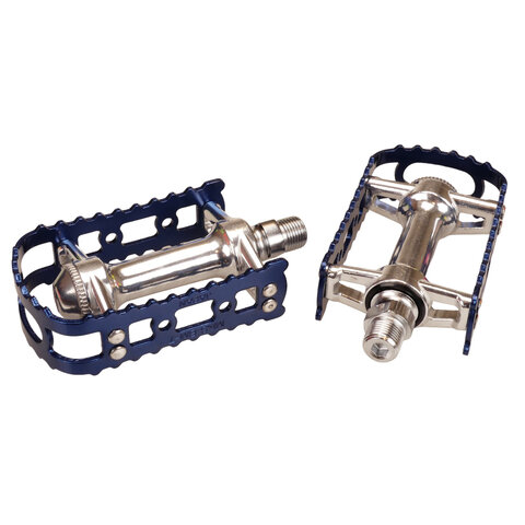 MKS reissued BM-7 BMX bicycle pedals  - 9/16" - DARK BLUE
