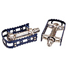 MKS reissued BM-7 BMX bicycle pedals  - 1/2" (ONE PIECE CRANKS) - VERY DARK BLUE