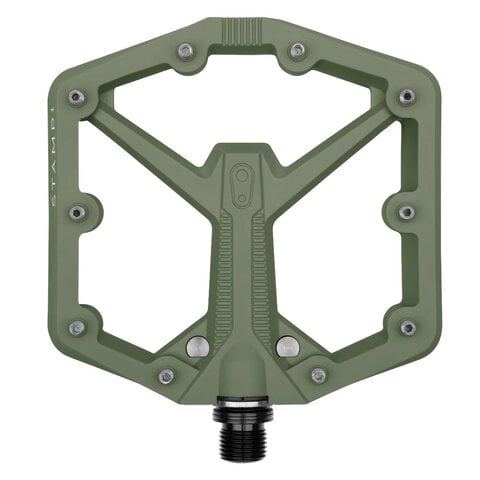 Crankbrothers - Stamp 1 (GEN 2) - Pedals - Platform - Composite - 9/16" - ARMY GREEN - Large