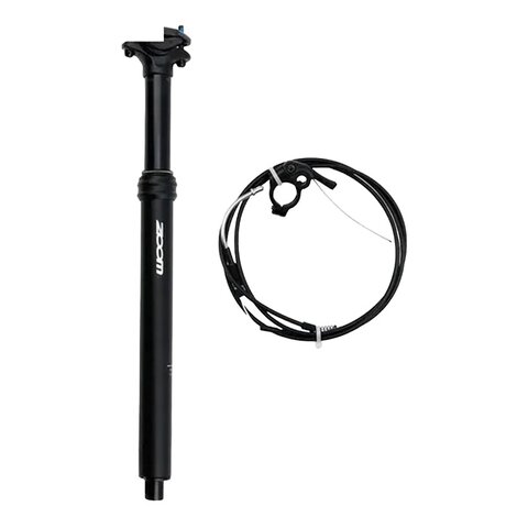 Zoom 31.6mm 125mm Travel Dropper Seatpost w/ Lever (internal cable routing)