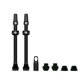 Muc-Off Muc-Off, V2, Tubeless Valve, Presta, 80mm, Black, Pair