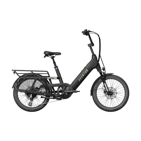 Aventon Abound SR cargo ebike (ONE SIZE 4'11"-6'3") - STEALTH