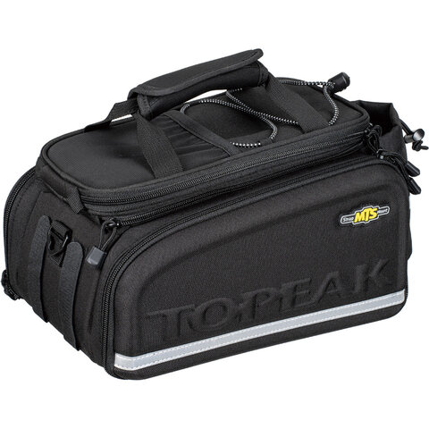 Topeak MTS Trunkbag DXP, 19.4L, Strap Mount, w/ Panniers - BLACK