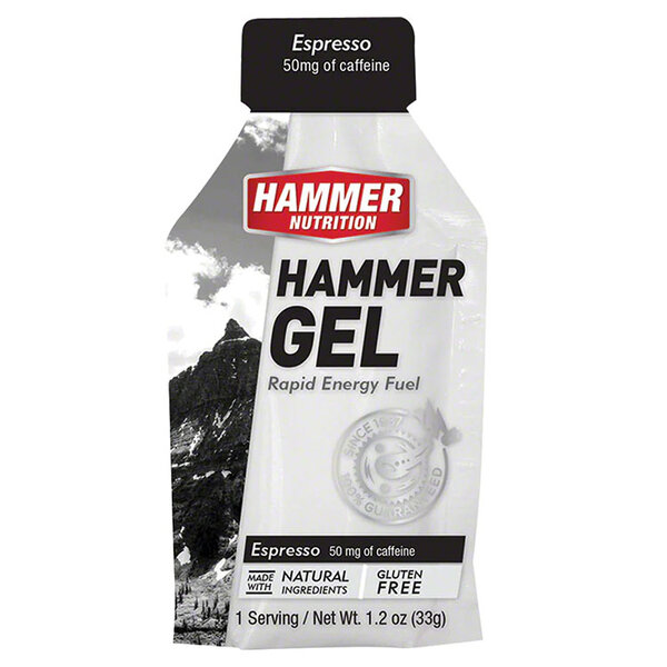 Hammer Nutrition Hammer Gel, Espresso (1.2 oz SINGLE SERVING)