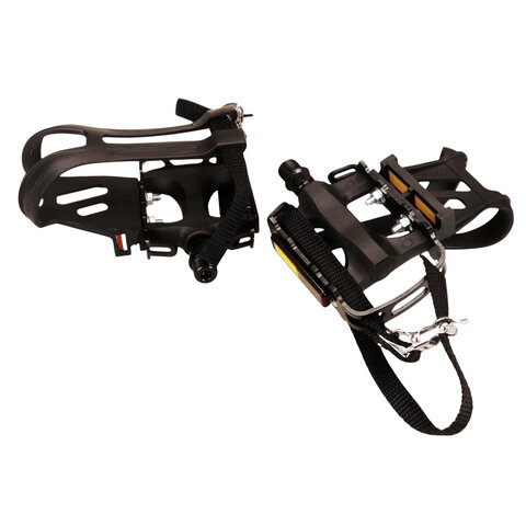 VP-993 Classic Mountain Bike Pedal w/ VP-796L Toe Clips (9/16") BLACK