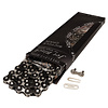 Izumi BMX bicycle single speed chain 1/2" X 1/8" 116L BLACK / NICKEL