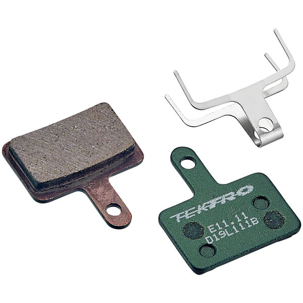 Tektro Tektro E11.11 Disc Brake Pad - Low Noise Resin Compound, 5mm Thickness, For 2-Piston Brake Caliper
