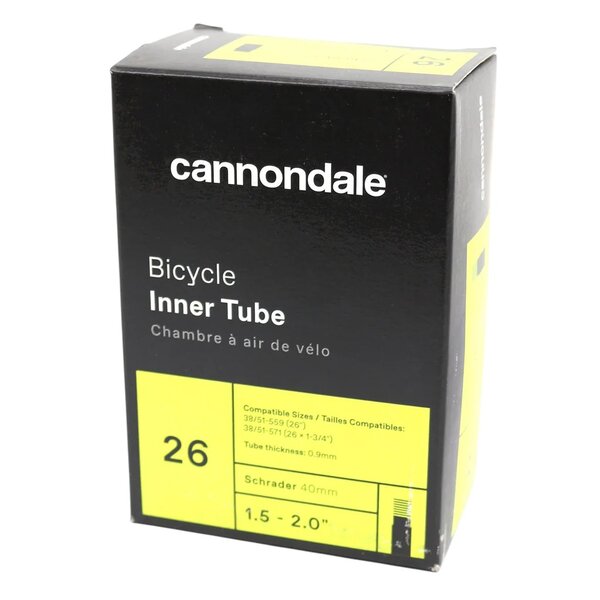 Cannondale Inner Tube - 26 x 1.5 - 2.0 - 40mm Schrader Valve - Cannondale