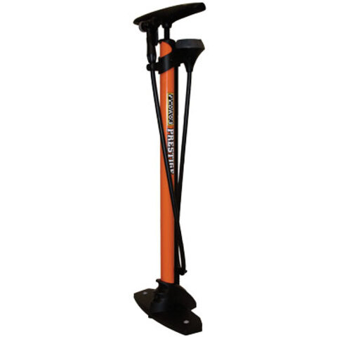 Pedros Prestige Bicycle Floor Pump - ORANGE