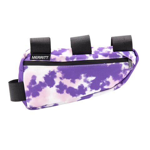 Merritt Corner Pocket XL Bicycle Frame Bag - TIE DYED PURPLE