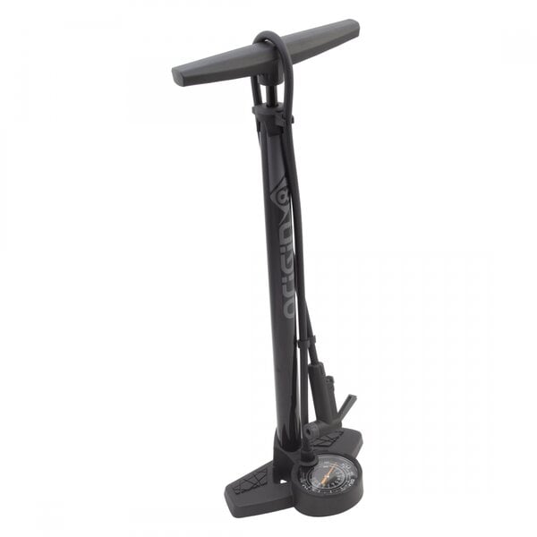 ORIGIN8 Origin8 MAXI Airaid Bicycle Tire Floor Pump w/ Gauge - BLACK