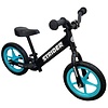 Strider 12" PRO balance bicycle BLACK frame w/ AQUA wheels