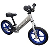 Strider 12" PRO balance bicycle SILVER frame w/ BLUE wheels
