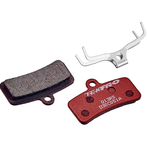 Tektro Tektro Q13RS Disc Brake Pad - Overall Balanced Resin Compound, 5mm Thickness, For 4-Piston Brake Caliper