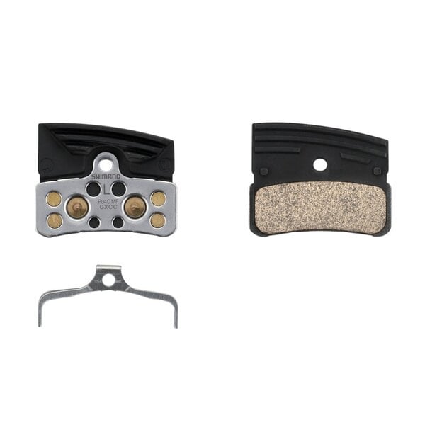 Shimano Shimano P04C-MF metal brake pad with fins for 4-Piston XTR (BR-M9220) and XT (BR-M8220) - PAIR (1 wheel)